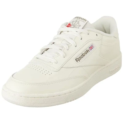 Obrázek Reebok Classic CLUB C 85 Unisex Tenisky, Velikost: 44, Chalk/chalk/army green Kůže