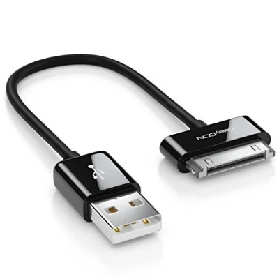 Obrázek deleyCON 0,15m 30 Pin USB kabel Dock Connector Sync Nabíjecí datový kompatibilní s iPhone 4s 4 3Gs 3G iPad iPod černý