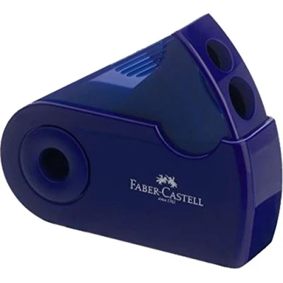 Obrázek Faber Castell Sleeve Spitzddóza s dvojitou zásuvkou modrá
