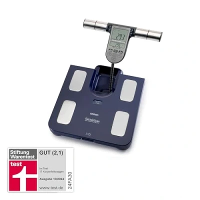 Obrázek Omron Body Analyzer BF511, klinicky ověřené, s 8 vysoce přesnými senzory pro měření rukou a nohou modrá