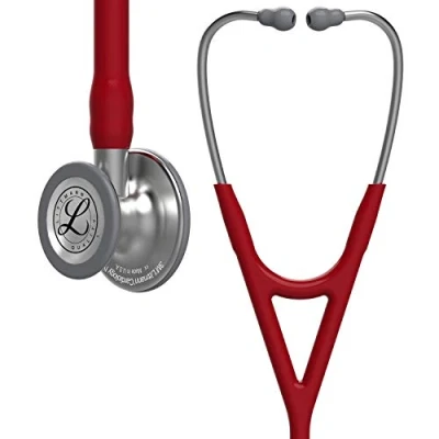 Obrázek 3M Littmann Stetoskop Cardiology IV pro diagnostiku, hadice v burgundské červené barvě, 69 cm, 6184