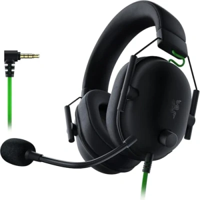 Obrázek Razer BlackShark V2 X Premium Esports Gaming Headset (kabelová sluchátka s 50mm ovladačem, potlačení šumu pro PC, Mac, PS4, Xbox One a Switch) černá