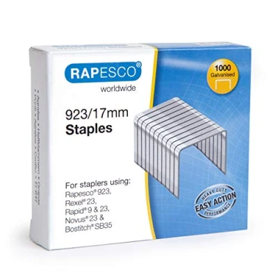 Obrázek Rapesco 1240 923/17 mm (typ 23) pozinkované svorky na sešívání