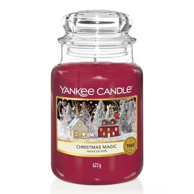 Obrázek Yankee Candle Vonná svíčka ve skle (velká) / Christmas Magic doba hoření až 150 hodin