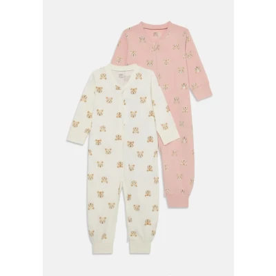 Obrázek Lindex Pyjamas 2 PACK Dupačky na spaní pro děti, Velikost: 68, Light dusty pink