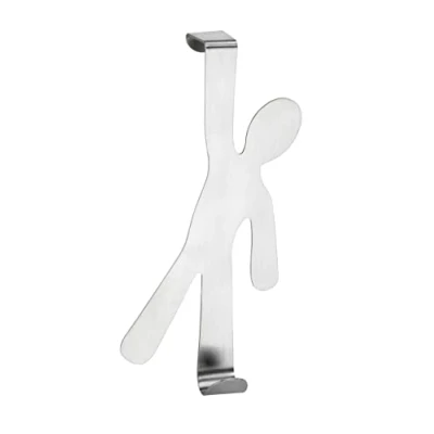 Obrázek WENKO 4468140100 dveřní háček Boy nerezová ocel, 8 x 15 2,5 cm, matný