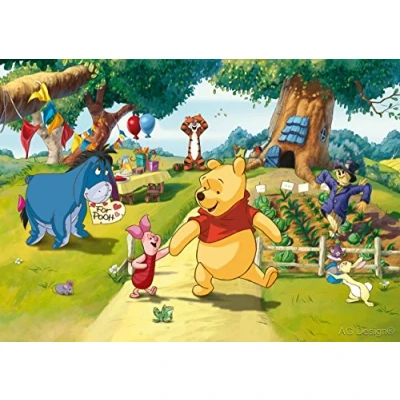 Obrázek AG Design FTDs1938 Disney Medvídek Pú, Papír Fototapeta Dětský pokoj 255 x 180 cm 2 díly, papír, multicolor, 0,1