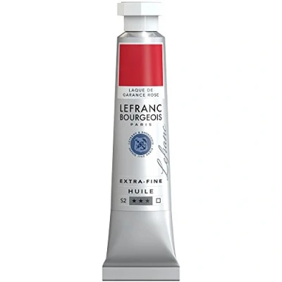 Obrázek Lefranc Bourgeois 404944 extra jemná olejová barva v umělecké kvalitě z vysoce kvalitních pigmentů, živé barvy, vysoká světlostálost, 20ml tuba Krapplack růžový odstín