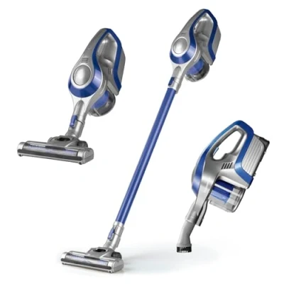Obrázek Cyklónový akumulátorový ruční vysavač Sensation od Cleanmaxx, 09847 150 W čištění podlah úsporný, modrý/šedý, modrá