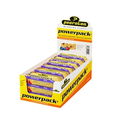 Obrázek Peeroton Powerpack Riegel Berries energetická tyčinka bez cukru Protein Snack náhrada jídla s dlouhodobou dostupností energie ovesná tyčinka, která nasycuje a posiluje 15 x 70 g