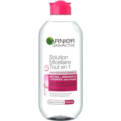 Obrázek Garnier Micelární čisticí voda All in 1 pro suchou a citlivou pokožku, maxi formát, 400 ml, kus
