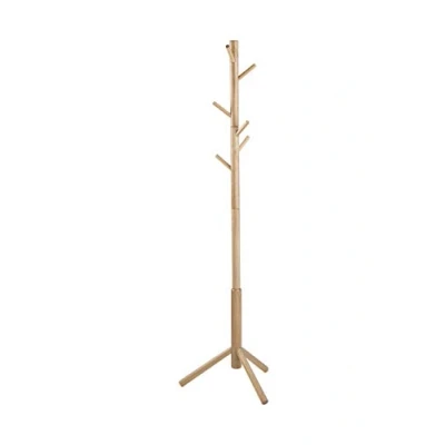 Obrázek AC Design Furniture Stojan na šaty Yannick, Š: 51 x H: 45 V: 176 cm, Rubberwood, hnědá, přírodní