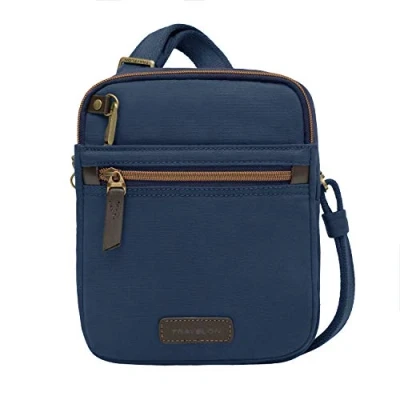 Obrázek Travelon Reise Tragetasche mit Diebstahlschutz, klein, navy (Blau) 33306 350
