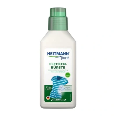 Obrázek HEITMANN pure Kartáč na skvrny Veganský odstraňovač skvrn s praktickou hlavou kartáče ideální límec a manžety 250 ml