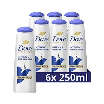 Obrázek Dove Nutritive Solutions Intensive Repair pro poškozené vlasové šampony s Keratin System, 6 pack (6 x 250 ml)