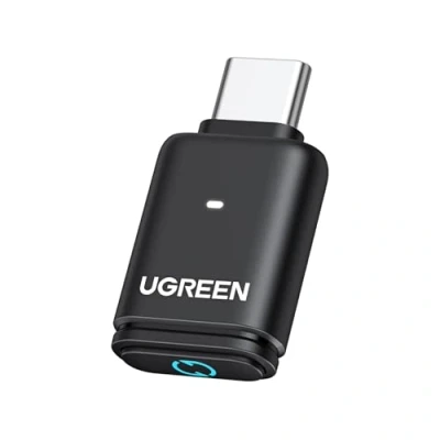Obrázek UGREEN USB C aptX 5.3 Bluetooth Audio pro PS5/Switch Dongle Handsfree volání adaptér PC, laptop Stick Windows/MacOS, Plug a Play (pouze audio)