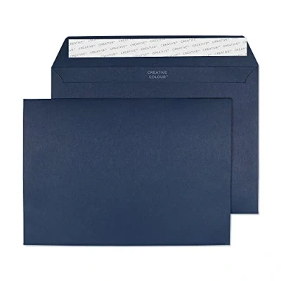 Obrázek Blake Creative Colour 45320 barevné dopisní obálky lepicí lepidlo Oxford modrá C5 162 x 229 mm 120 g/m² 25 kusů