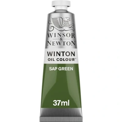 Obrázek Winsor &amp; Newton 1414599 Winton, jemná kvalitní olejová barva 37 ml tuba s rovnoměrnou konzistencí, odolná vůči světlu, vysoká krycí schopnost, bohatá na barevné pigmenty šťávově zelená