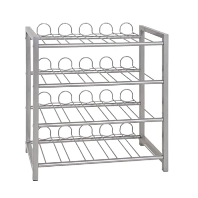 Obrázek HAKU Möbel Regál na láhve kov, rozměry: š 54 cm x v 60 h 31 cm, styl: moderní