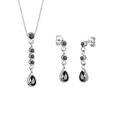 Obrázek Elli Dámská sada šperků křišťál, Fazetový brus, Krystal Swarovski.