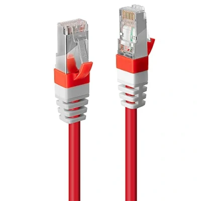 Obrázek LINDY 45385 1m Cat.6A S/FTP LSZH síťový kabel, červený