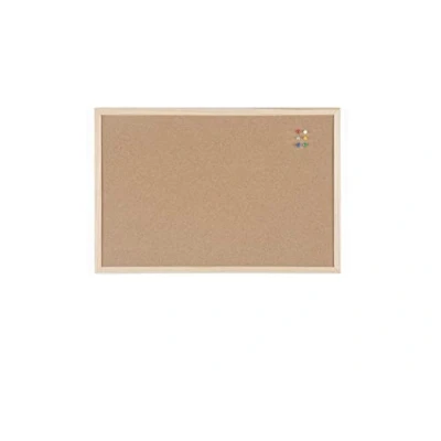 Obrázek BoardsPlus korková tabule, 60 x 40 cm, dřevěný rám z borovice, přírodní nástěnka, volitelná 5 velikostí
