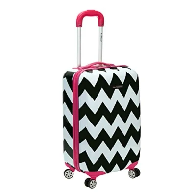 Obrázek Rockland Skořepinový vozík Safari, Pinkchevron, Zavazadlo Melbourne Hardside s možností rozšíření