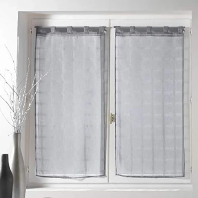 Obrázek Douceur d&#039;Intérieur 1622963 2 kusy, pískové barvy, Candide polyester šedý x 60 120 cm