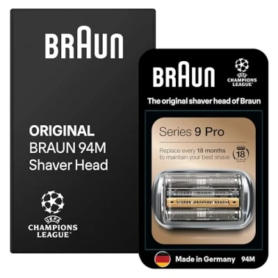 Obrázek Braun Series 9 pro holicí hlava elektrický strojek, originální náhradní strojek od výrobce vhodný pánské strojky Pro, 94 m, chrom, balení po 1 kusu, bez