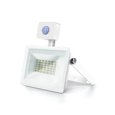 Obrázek Aigostar 30W LED zářič s detektorem pohybu venkovní, 3160 LM 4000 K přírodní bílá venkovní zářič, IP65 vodotěsný světlomet, světlo pro zahradu, nádvoří, garáž, hotel