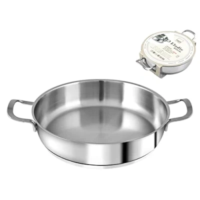 Obrázek H&amp;H Elodie pánev na smažení s indukčním dnem, 2 držadly, nerezová ocel, 22 cm