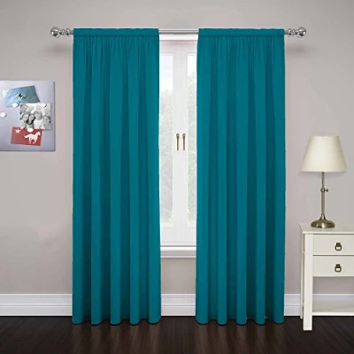 Obrázek PAIRS TO GO Cadenza moderní dekorativní tyč na zavěšení do obývacího pokoje (2 panely), 101,6 x 213,4 cm, námořnická modrá