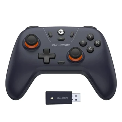 Obrázek GameSir Bezdrátový ovladač Nova Lite, trojitá módní konektivita, PC Gamepad Joystick pro Windows PC/Switch/Stem/iOS/Android, se spouštěčem Hallovým efektem, duální vibrace, turbo, pohyb (tmavě