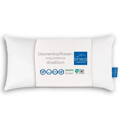 Obrázek Böhmerwald Komfortní polštář, 70 % peří / 30 prachové peří, hmotnost náplně: 500 g, komfort podpory: normální, 1 kus (balení ks), bílý