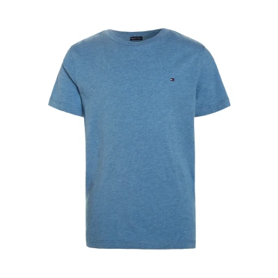 Obrázek Tommy Hilfiger Chlapecké triko s krátkým rukávem, Modrá (Dark Allure Heather)