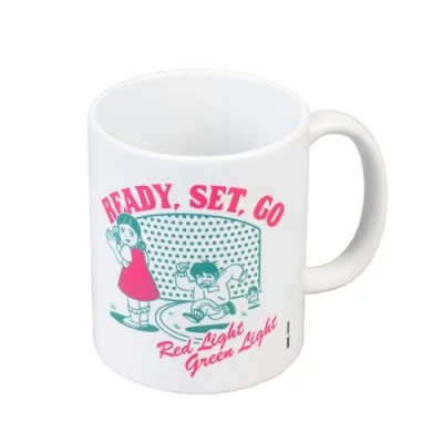 Obrázek Grupo Erik Hrnek na kávu The Squid Game šálek čaj velikost 8 cm x 9,5 objem 350 ml oficiální Merch