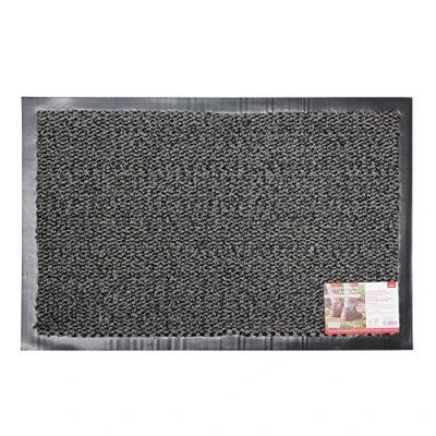 Obrázek JVL Robuster Commodore Rückseite Vinyl Barrier Tür Boden Matte, 40 x 60 cm, grau, 0.5 cm