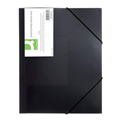 Obrázek Q Connect KF02314 Flügelmappen Gummizugmappe A4 schwarz