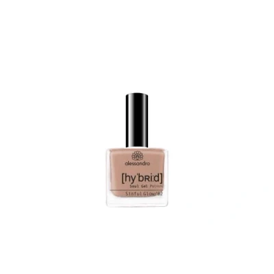 Obrázek alessandro HYBRID lak Sinful Glow Nude tón v pouhých 3 krocích perfektní nehty bez LED vydrží až 10 dní! 8 ml