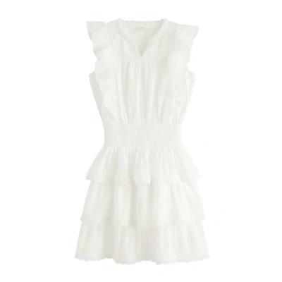Obrázek Lindex WITH Flounces Denní šaty pro děti, Velikost: 128, Off white