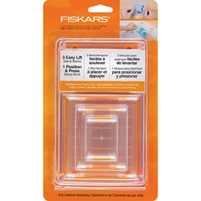 Obrázek Fiskars 106150 1001 sada razítkových bloků, 4dílná, bílá