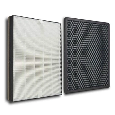 Obrázek Sada 2 filtrů kompatibilní s čističkou vzduchu Philips [AC1214 &amp; AC2729] HEPA filtr a aktivním uhlím [nahrazuje FY1410 FY1413] pro alergiky proti virům, jemnému prachu, zápachu