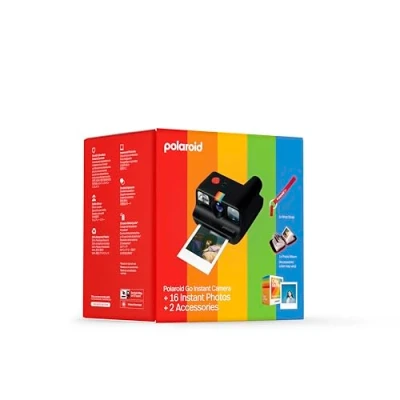 Obrázek Polaroid Go Generation 2 Mini Instant Camera Black + Film Bundle (16 Photos Included) and Accessories (foto album Wrist Strap) Random Color for 6541