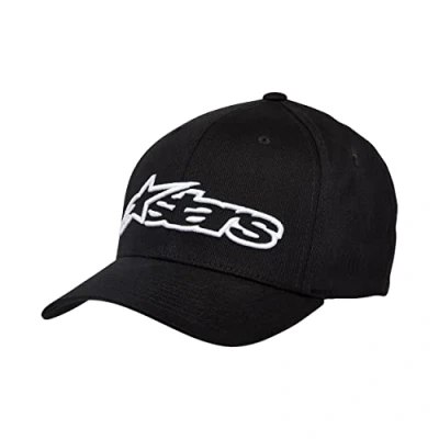 Obrázek Alpinestars Blaze Flexfit unisex baseballová čepice, černá/bílá, S/M