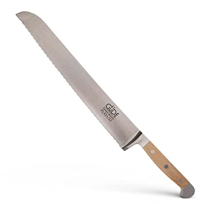 Obrázek GÜDE Solingen kovaný nůž na chléb, 32 cm, platanové dřevo, ALPHA PLATANE, dvojitý krok, Handmade Germany