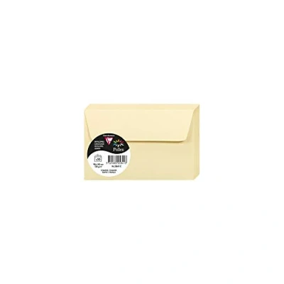 Obrázek Clairefontaine 5841C Packung mit 20 Umschläge Pollen, selbstklebend, 9x14cm, 120g, ideal für Ihre Einladungen und Korrespondenz, Chamois Beige, 1 Pack