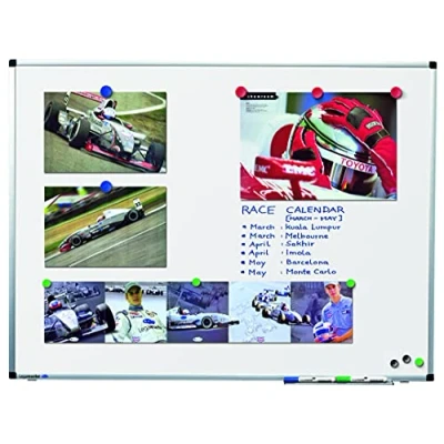 Obrázek Legamaster 7 102033 Whiteboard Premium montáž na stěnu s podélný otvor systém, bílá 100 x 75 cm