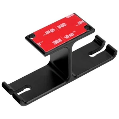 Obrázek BELLE VOUS Schwarze Headset Halterung Schreibtisch Selbstklebender oder einschraubbarer Aufhängerhaken Kopfhörer Halter für universelle Gaming