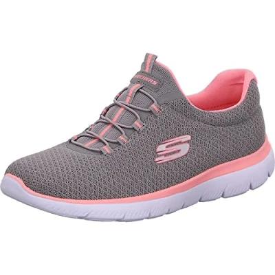 Obrázek Skechers Summits Top Player Sneaker pro dámy, Gray Mesh Pink Trim
