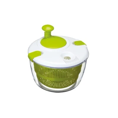 Obrázek KitchenCraft Deluxe prak na salát a dreser, bez BPA snadno se čistí, velká, bílá/zelená, 25 x 20,5 cm